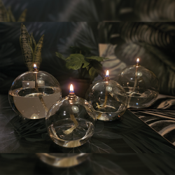 Lampe a huile sphère