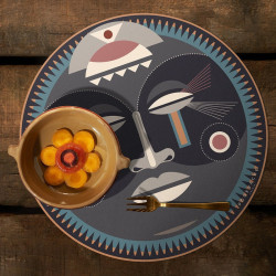 Set de Table Vinyle Massaï - Made in France