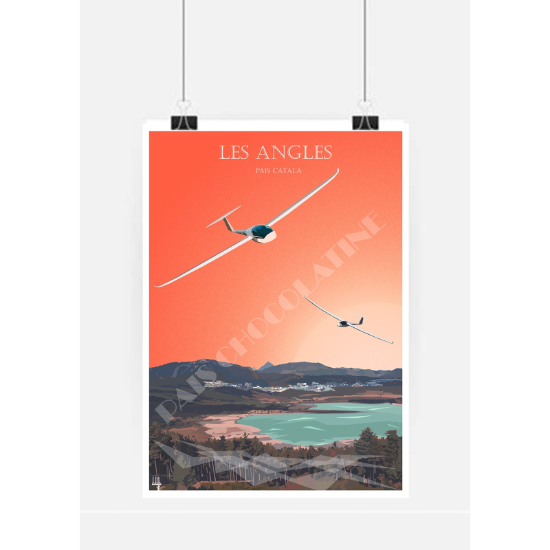 Poster Les Angles - lac de Matemale