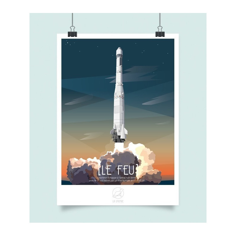 Poster Le feu - La loutre