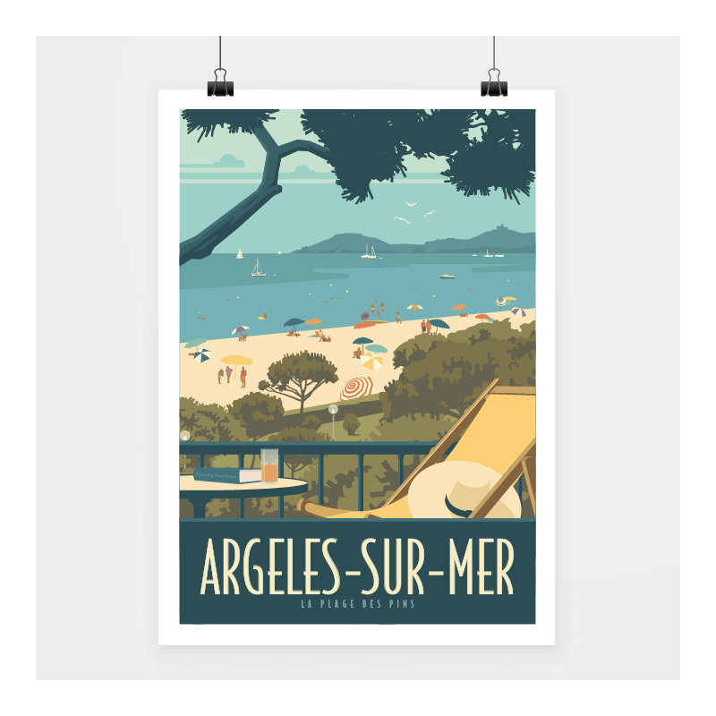 Poster Argelès-sur-mer - Direct Graphic