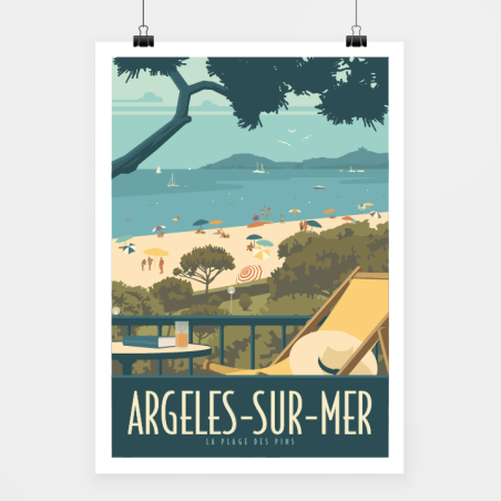 Poster Argelès-sur-mer - Direct Graphic