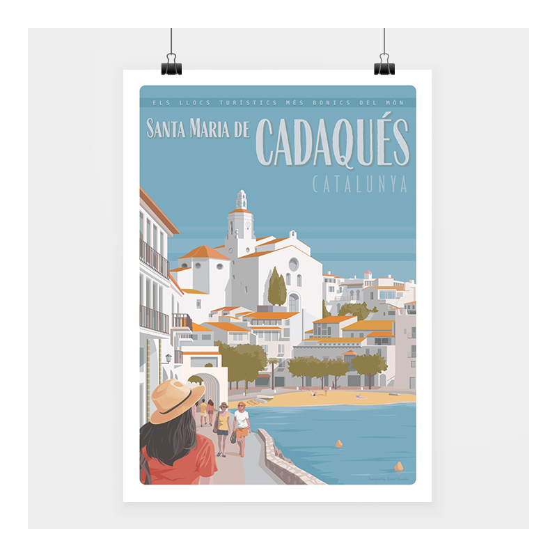 Poster Cadaqués - Espagne - Direct Graphic