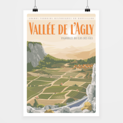 Poster La vallée de l'Agly - Direct Graphic