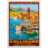Poster de Collioure - la route des Pyrénées