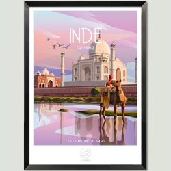 Poster Taj Mahal Inde - La loutre