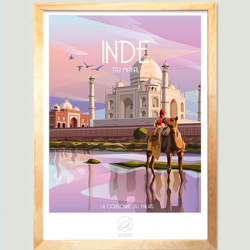 Poster Taj Mahal Inde - La loutre