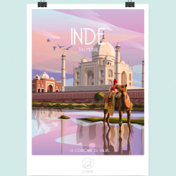 Poster Taj Mahal Inde - La loutre