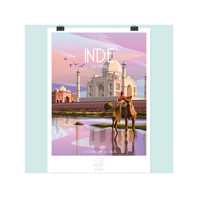 Poster Taj Mahal Inde - La loutre