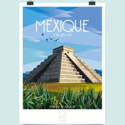 Poster Chichén Itzá Mexique - La loutre