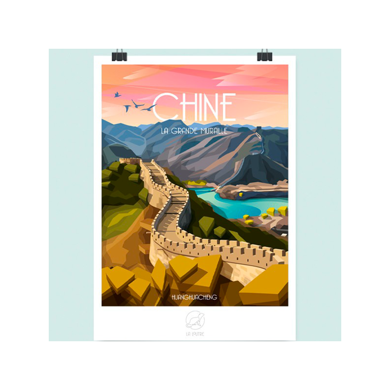 Poster La Grande Muraille de Chine - La loutre