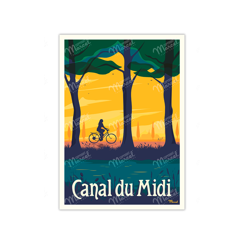 Canal du midi "Le vélo" By Marcel