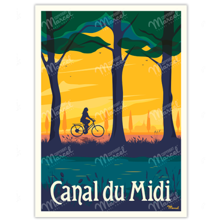 Canal du midi "Le vélo" By Marcel