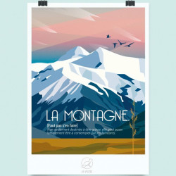 Poster La montagne - La loutre
