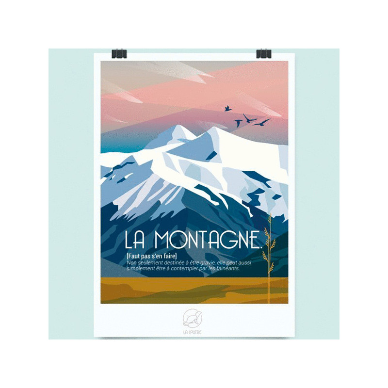 Poster La montagne - La loutre