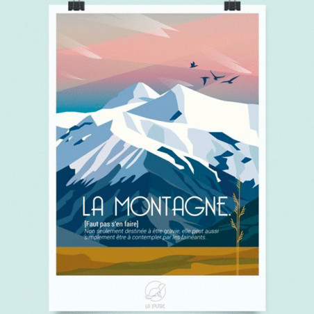 Poster La montagne - La loutre