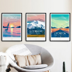 Poster La montagne - La loutre