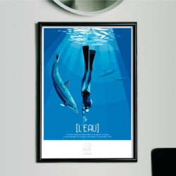 Poster L'eau - La loutre