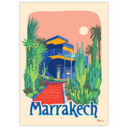 Poster Marrakech le jardin majorelle - Marcel