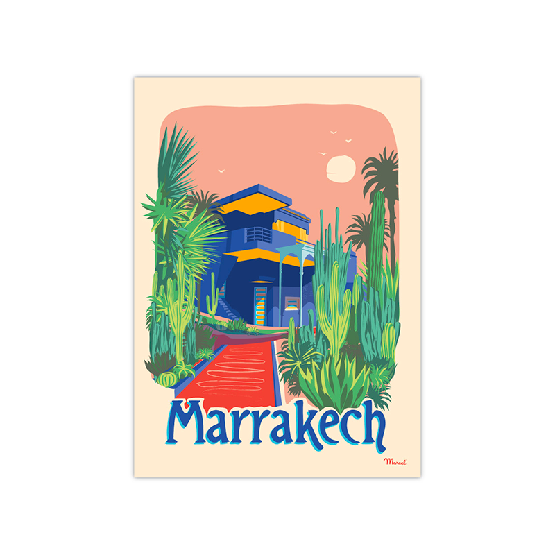Poster Marrakech le jardin majorelle - Marcel