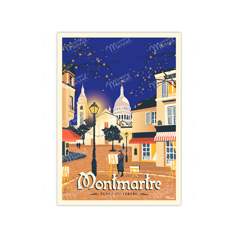 Poster Montmartre - Marcel