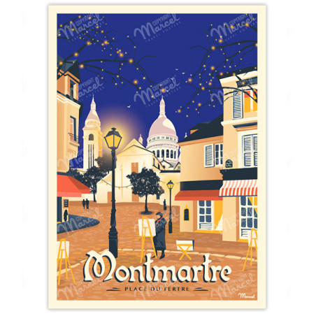 Poster Montmartre - Marcel