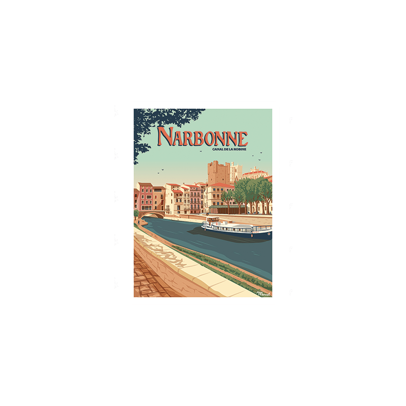 Narbonne Le canal de la Robine - Marcel