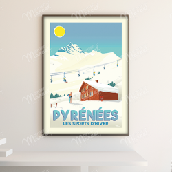 Pyrénées "Les sports d'hiver" - Marcel