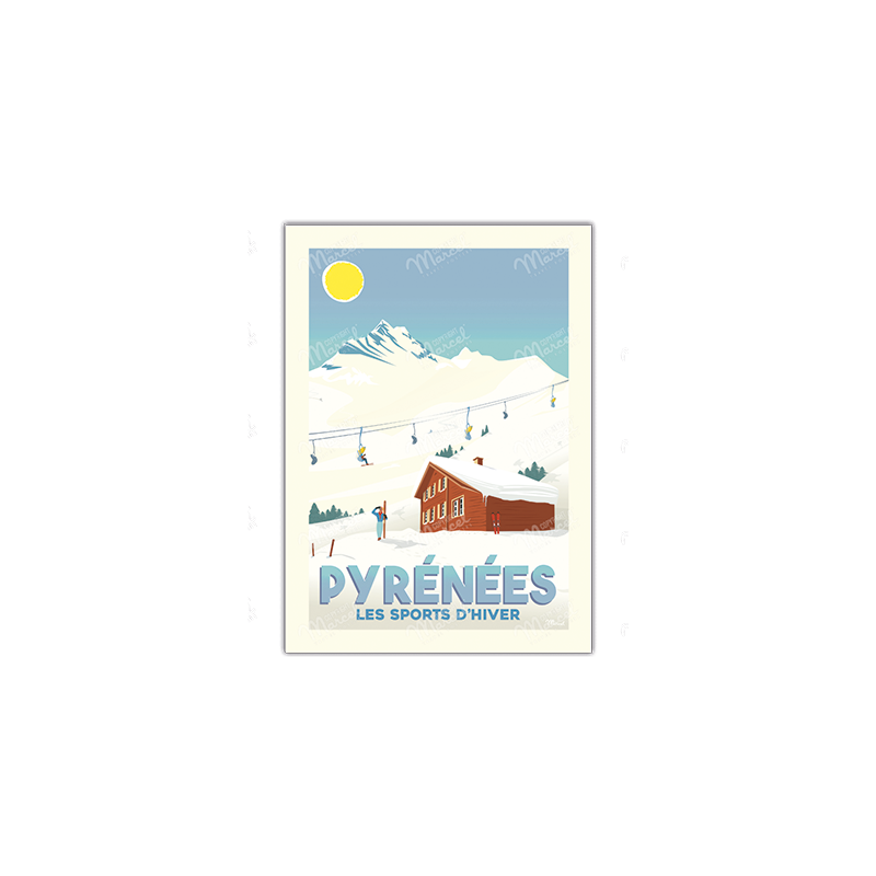 Pyrénées "Les sports d'hiver" - Marcel