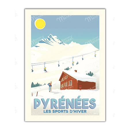 Pyrénées "Les sports d'hiver" - Marcel
