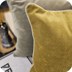 Coussins en velours New delhi HAOMY